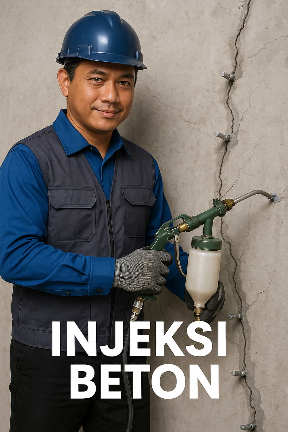 injeksi beton tukang